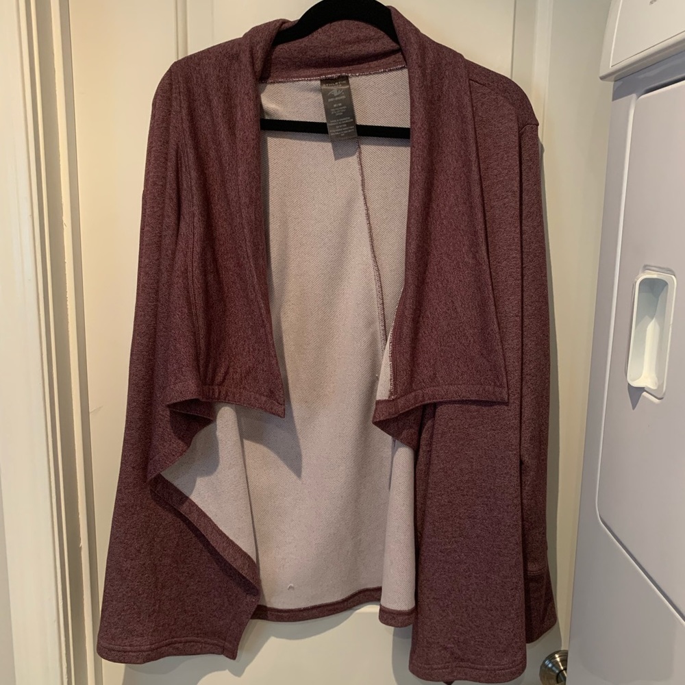 NWT Athletic Works Waterfall Cardigan
